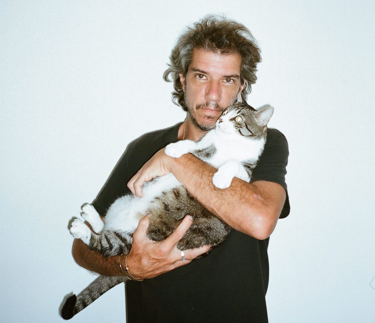 Fabiano Rodrigues e seu gato