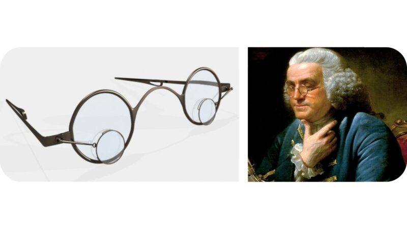 óculos Benjamin franklin