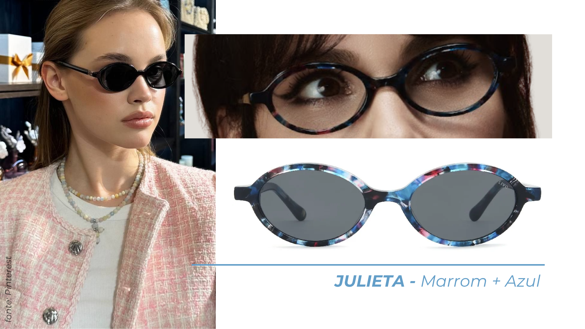 óculos oval tendencia
