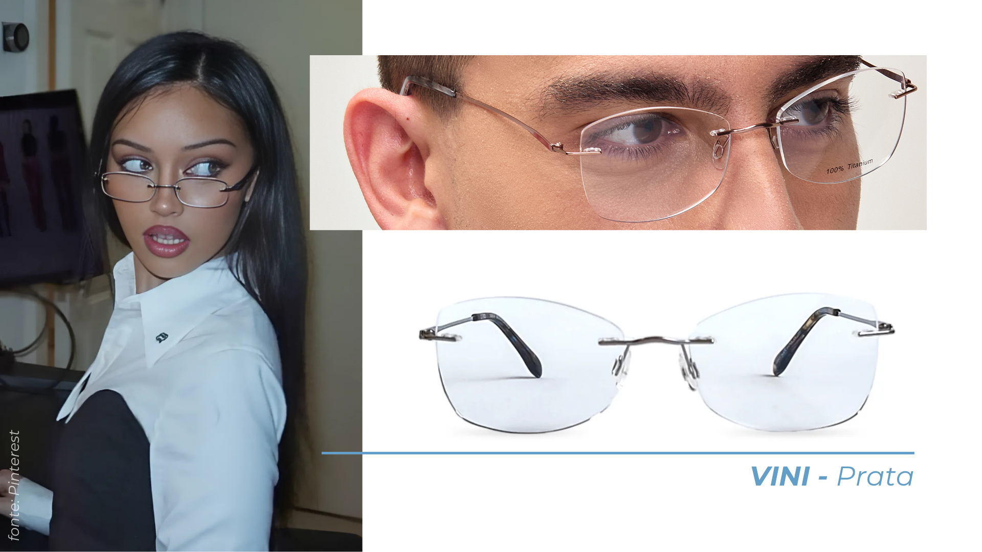 óculos rimless